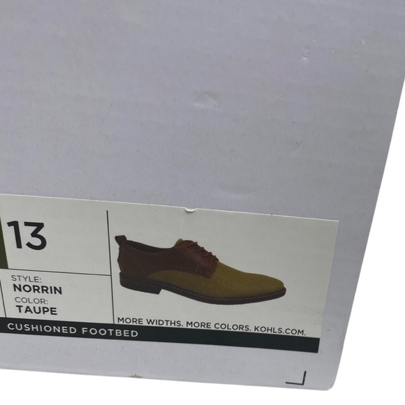 Sonoma Norrin Two-Tone Oxfords (Size:13, Color:Taupe/Brown) - Picture 5 of 5
